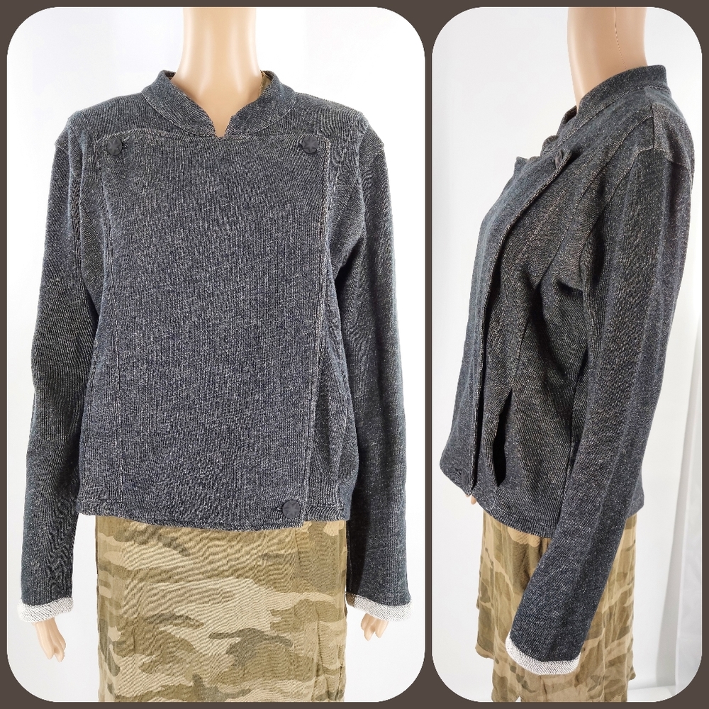 L'agence Double Knit Lightweight Cotton Jacket M